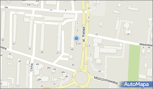 Skierniewice, Aleja Rataja Macieja, 1, mapa Skierniewic