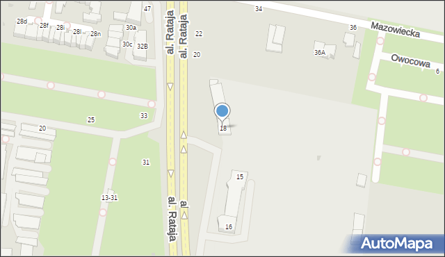 Skierniewice, Aleja Rataja Macieja, 18, mapa Skierniewic