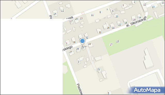 Skopanie, Aleja Sikorskiego Władysława, gen., 23, mapa Skopanie