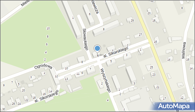 Skopanie, Aleja Sikorskiego Władysława, gen., 6, mapa Skopanie