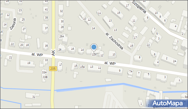 Sławno, Aleja Wojska Polskiego, 12b, mapa Sławno