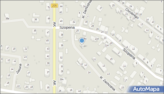 Sławno, Aleja Zachodnia, 9, mapa Sławno