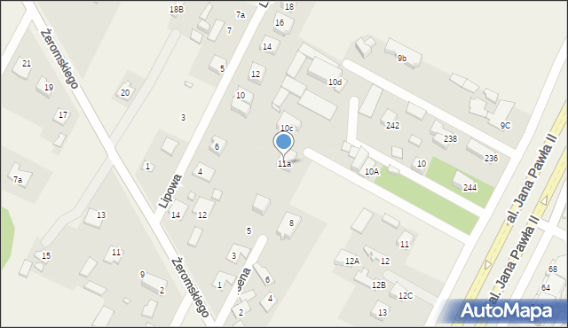 Słupno, Aleja Jana Pawła II, 11a, mapa Słupno