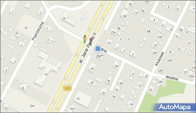 Słupno, Aleja Jana Pawła II, 15b, mapa Słupno