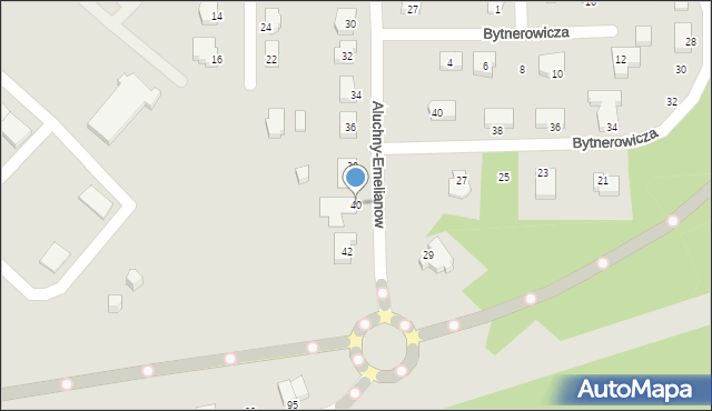 Słupsk, Aluchny-Emelianow Marty, 40, mapa Słupska