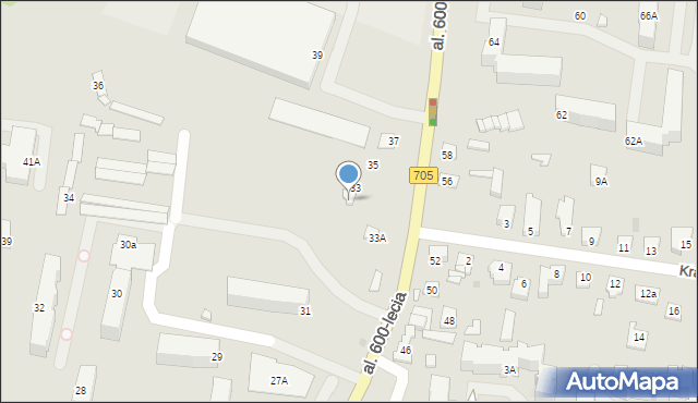 Sochaczew, Aleja 600-lecia, 33B, mapa Sochaczew