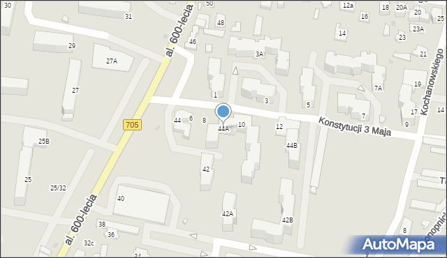 Sochaczew, Aleja 600-lecia, 44A, mapa Sochaczew