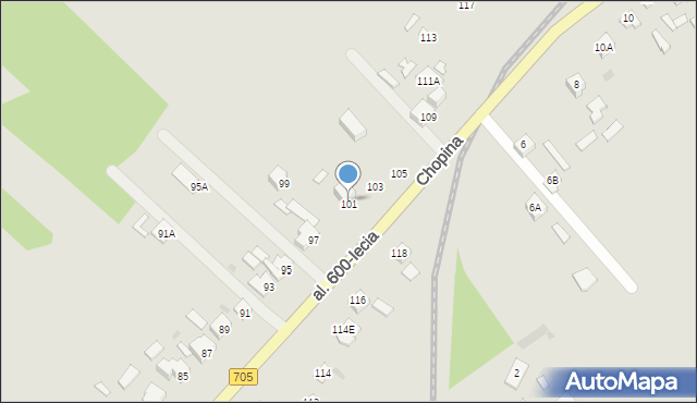 Sochaczew, Aleja 600-lecia, 101, mapa Sochaczew