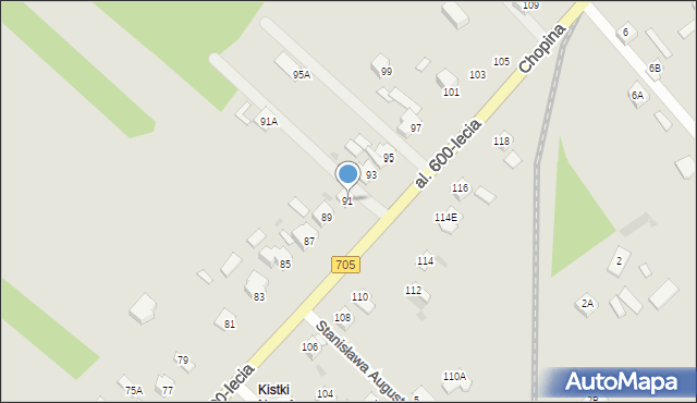 Sochaczew, Aleja 600-lecia, 91, mapa Sochaczew
