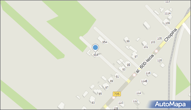 Sochaczew, Aleja 600-lecia, 91A, mapa Sochaczew