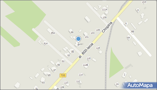 Sochaczew, Aleja 600-lecia, 97, mapa Sochaczew