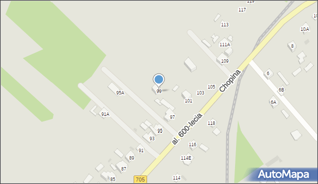 Sochaczew, Aleja 600-lecia, 99, mapa Sochaczew