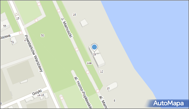 Sopot, Aleja Mamuszki Franciszka, 14, mapa Sopotu
