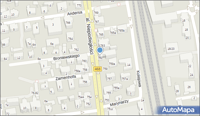 Sopot, Aleja Niepodległości, 761, mapa Sopotu
