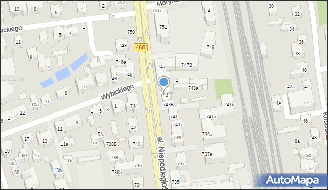 Sopot, Aleja Niepodległości, 743, mapa Sopotu