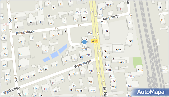 Sopot, Aleja Niepodległości, 746a, mapa Sopotu