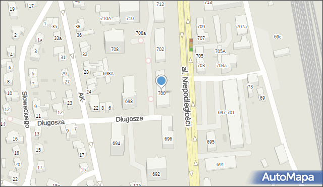 Sopot, Aleja Niepodległości, 700, mapa Sopotu