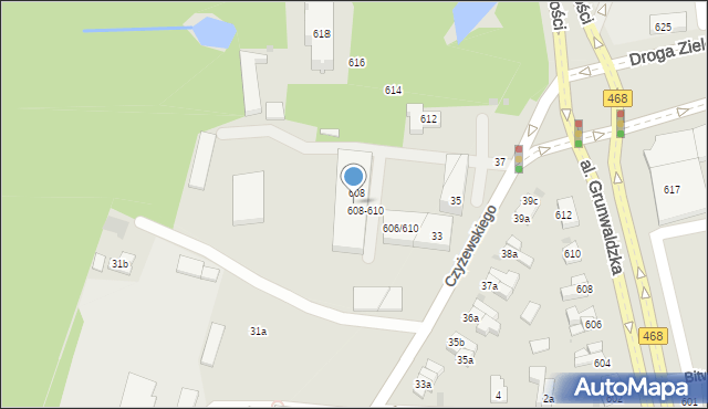 Sopot, Aleja Niepodległości, 610, mapa Sopotu