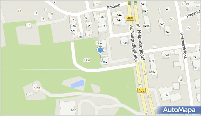 Sopot, Aleja Niepodległości, 636c, mapa Sopotu