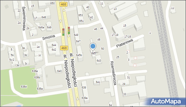 Sopot, Aleja Niepodległości, 645, mapa Sopotu
