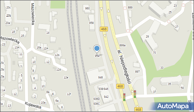 Sopot, Aleja Niepodległości, 954, mapa Sopotu
