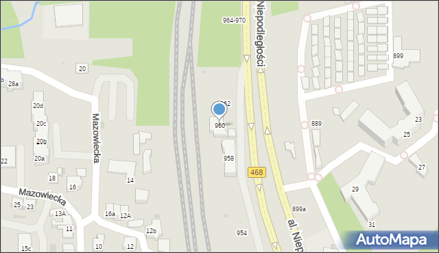Sopot, Aleja Niepodległości, 960, mapa Sopotu