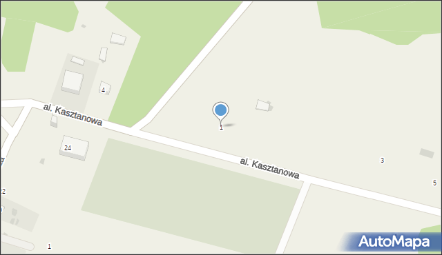 Sosnowica, Aleja Kasztanowa, 1, mapa Sosnowica