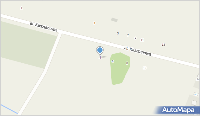 Sosnowica, Aleja Kasztanowa, 4, mapa Sosnowica