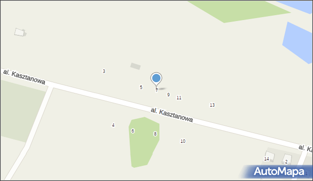 Sosnowica, Aleja Kasztanowa, 7, mapa Sosnowica