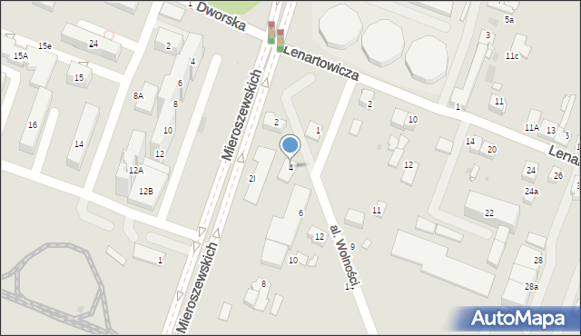 Sosnowiec, Aleja Wolności, 4, mapa Sosnowca