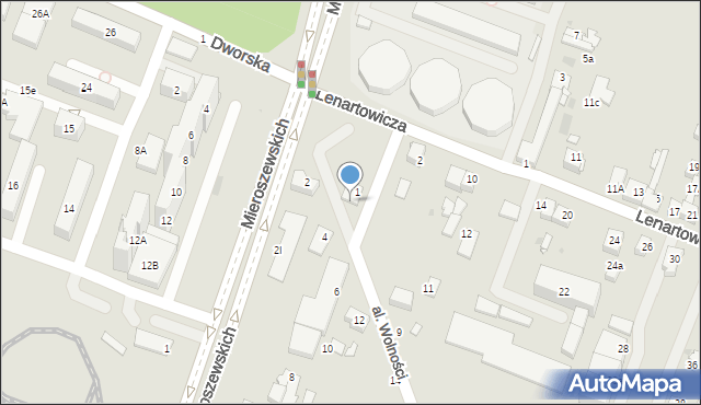 Sosnowiec, Aleja Wolności, 5, mapa Sosnowca