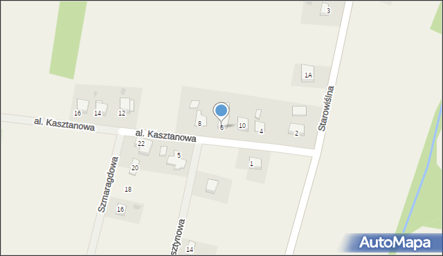 Spytkowice, Aleja Kasztanowa, 6, mapa Spytkowice