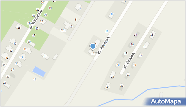 Stajenczynki, Aleja Jesienna, 14, mapa Stajenczynki