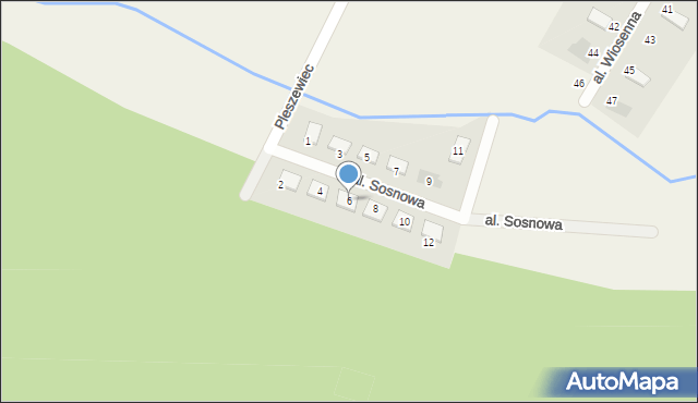 Stajenczynki, Aleja Sosnowa, 6, mapa Stajenczynki