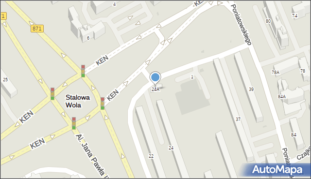 Stalowa Wola, Aleje Jana Pawła II, 24A, mapa Stalowa Wola