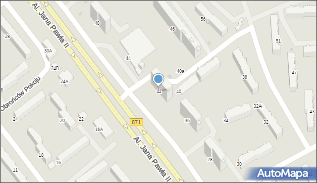 Stalowa Wola, Aleje Jana Pawła II, 42, mapa Stalowa Wola