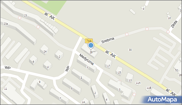 Starachowice, Aleja Armii Krajowej, 19, mapa Starachowic