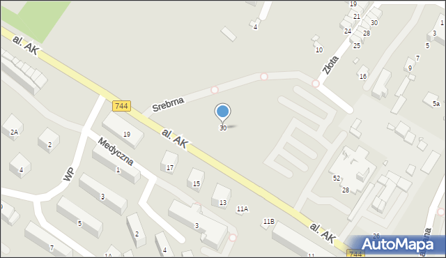 Starachowice, Aleja Armii Krajowej, 30, mapa Starachowic