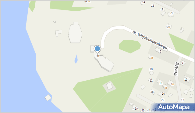 Stare Załubice, Aleja Wojciechowskiego, 30, mapa Stare Załubice