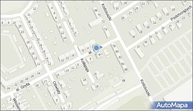 Stargard, Aleja Gryfa, 3, mapa Stargard