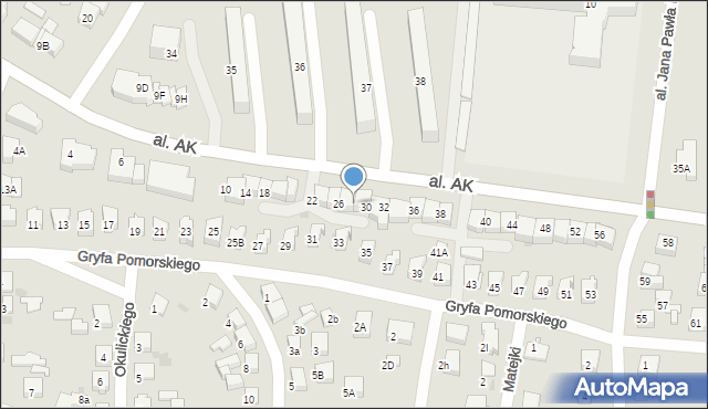 Starogard Gdański, Aleja Armii Krajowej, 28, mapa Starogard Gdański