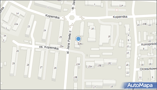 Starogard Gdański, Aleja Jana Pawła II, 11B, mapa Starogard Gdański