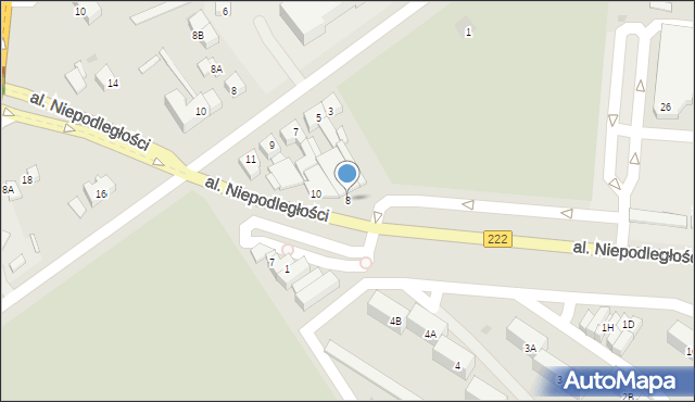Starogard Gdański, Aleja Niepodległości, 8, mapa Starogard Gdański