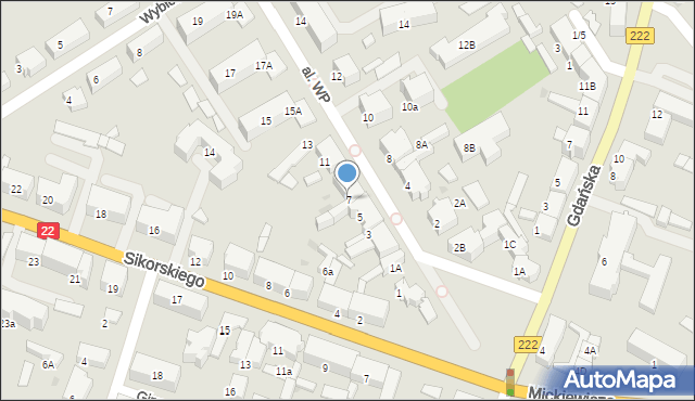 Starogard Gdański, Aleja Wojska Polskiego, 7, mapa Starogard Gdański