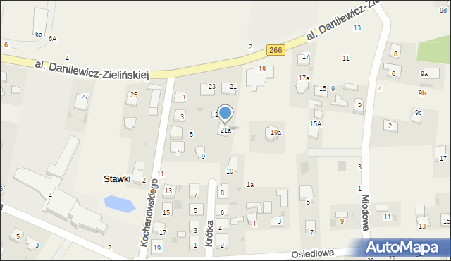Stawki, Aleja Danilewicz-Zielińskiej Marii, 21a, mapa Stawki