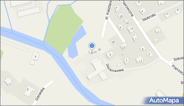 Straszyn, Aleja Kasztanów, 21, mapa Straszyn