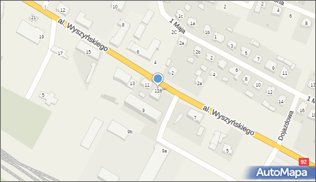 Strzałkowo, Aleja Wyszyńskiego Stefana, ks. kard., 11b, mapa Strzałkowo
