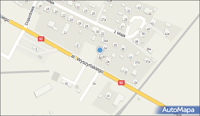 Strzałkowo, Aleja Wyszyńskiego Stefana, ks. kard., 2g, mapa Strzałkowo