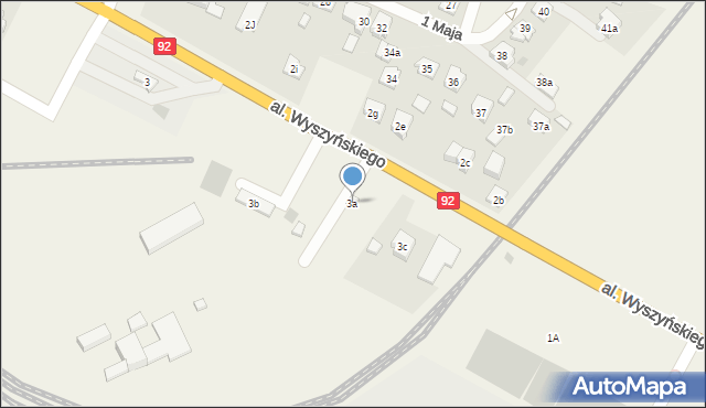 Strzałkowo, Aleja Wyszyńskiego Stefana, ks. kard., 3a, mapa Strzałkowo
