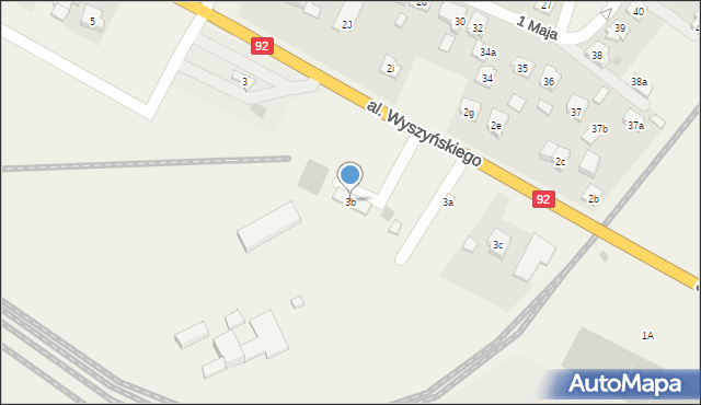 Strzałkowo, Aleja Wyszyńskiego Stefana, ks. kard., 3b, mapa Strzałkowo